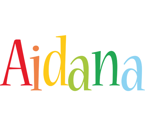 Aidana birthday logo
