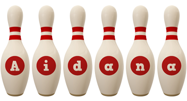 Aidana bowling-pin logo