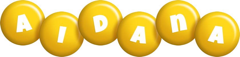 Aidana candy-yellow logo