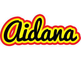 Aidana flaming logo