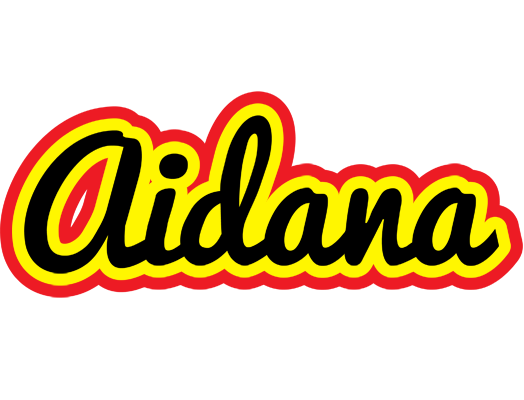Aidana flaming logo