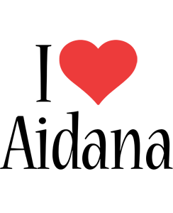 Aidana i-love logo