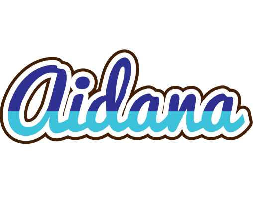Aidana raining logo
