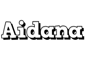 Aidana snowing logo