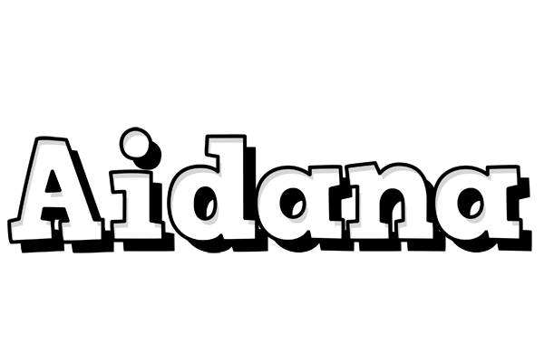 Aidana snowing logo