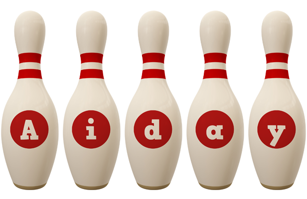 Aiday bowling-pin logo