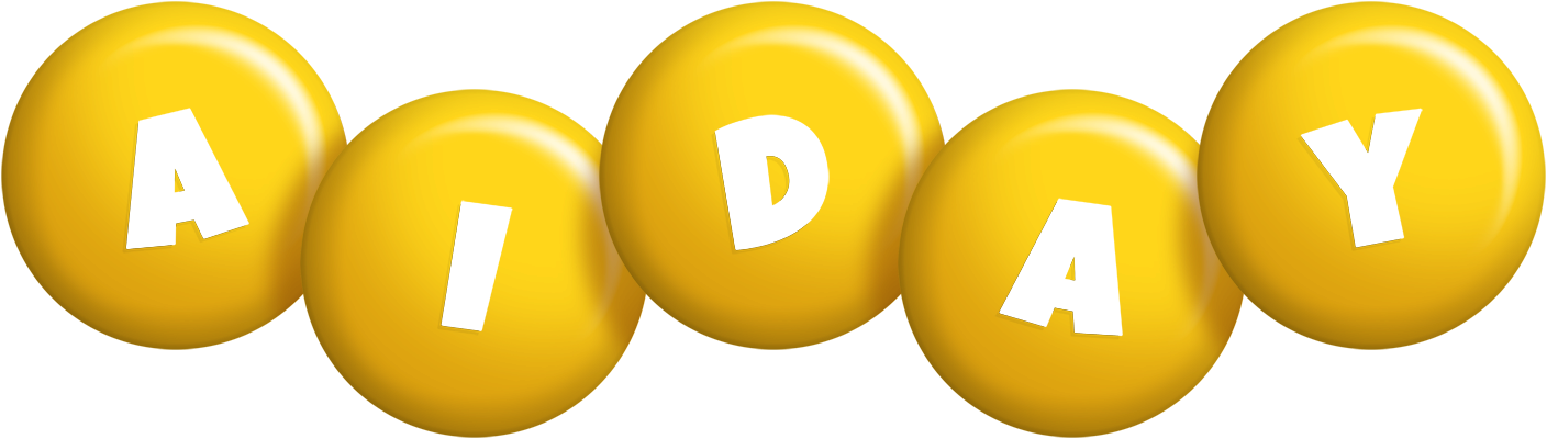 Aiday candy-yellow logo