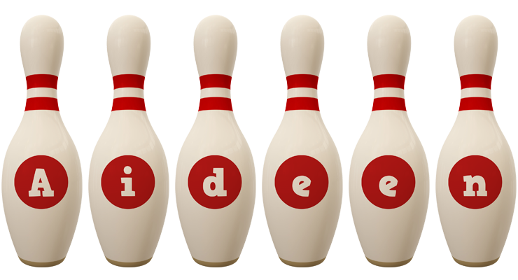 Aideen bowling-pin logo