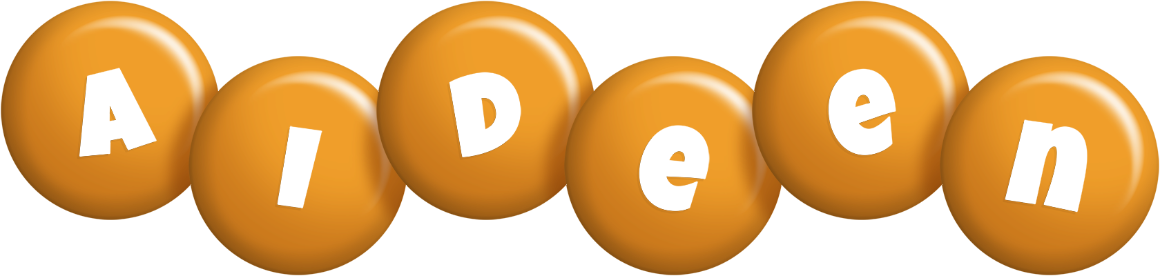 Aideen candy-orange logo