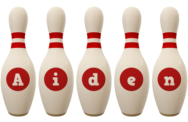 Aiden bowling-pin logo