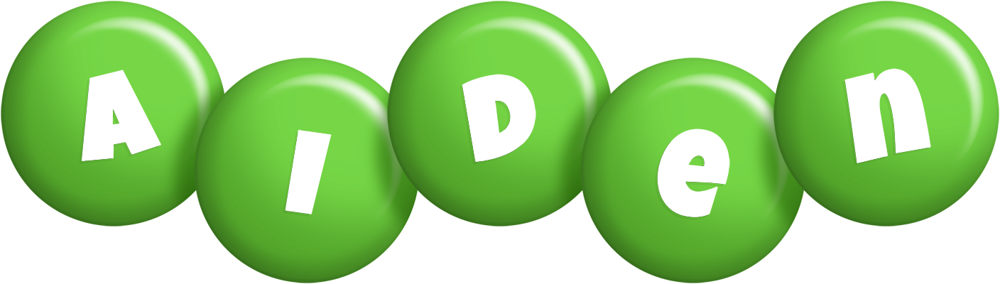 Aiden candy-green logo