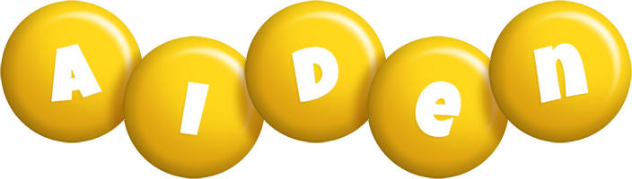 Aiden candy-yellow logo