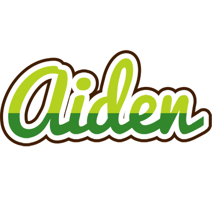 Aiden golfing logo