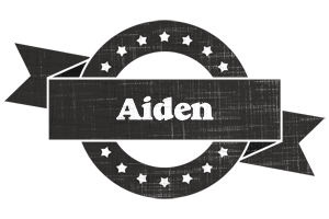 Aiden grunge logo