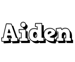 Aiden snowing logo