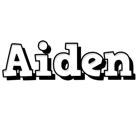 Aiden snowing logo