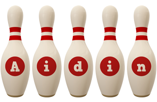 Aidin bowling-pin logo