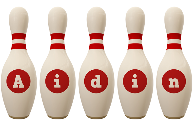 Aidin bowling-pin logo