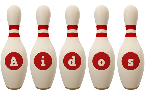 Aidos bowling-pin logo