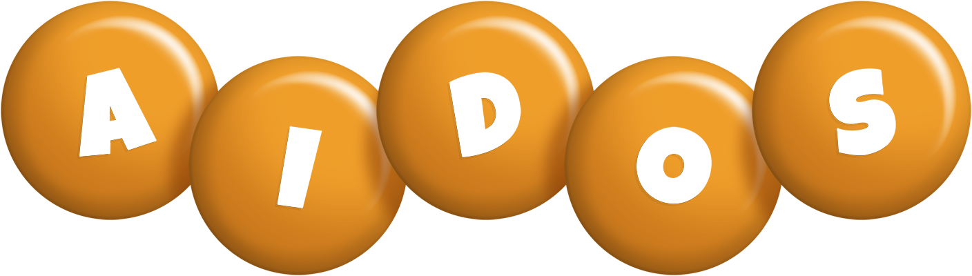 Aidos candy-orange logo