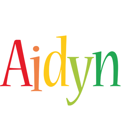 Aidyn birthday logo