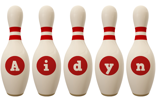 Aidyn bowling-pin logo