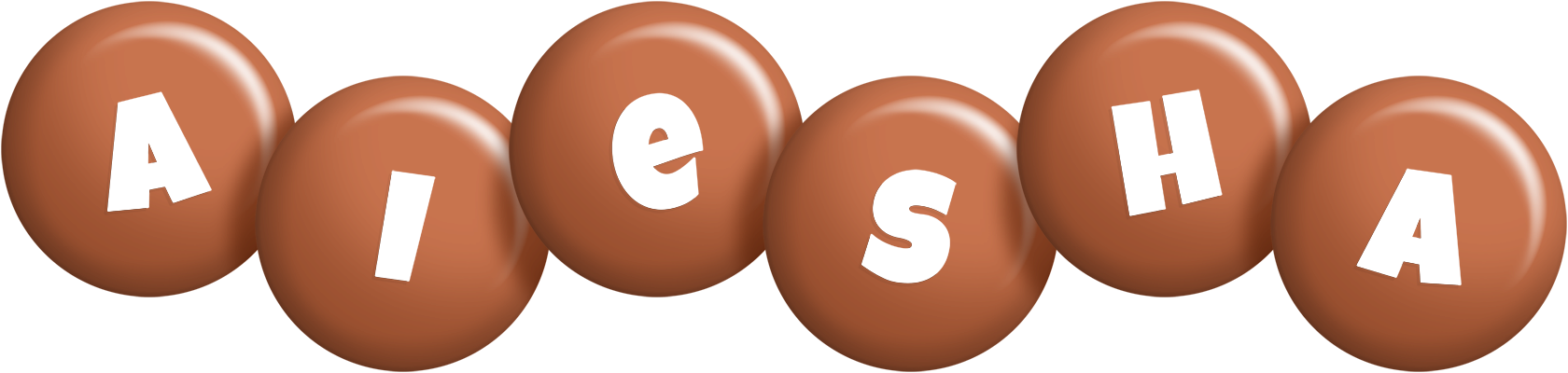 Aiesha candy-brown logo