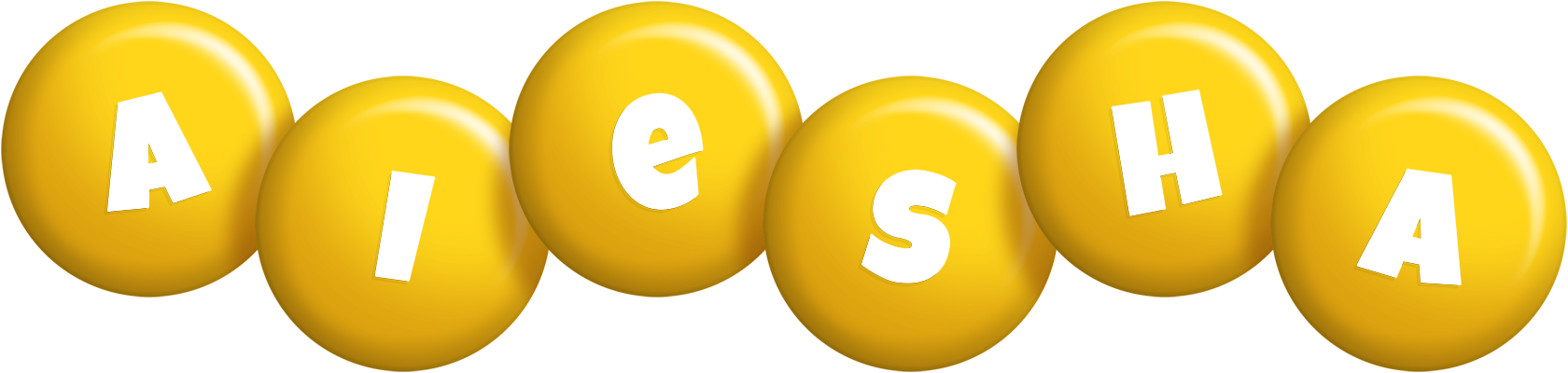 Aiesha candy-yellow logo