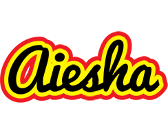 Aiesha flaming logo