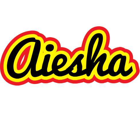 Aiesha flaming logo