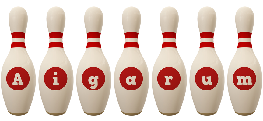 Aigarum bowling-pin logo