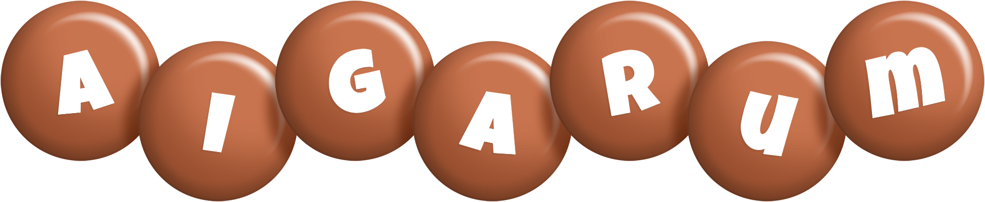Aigarum candy-brown logo
