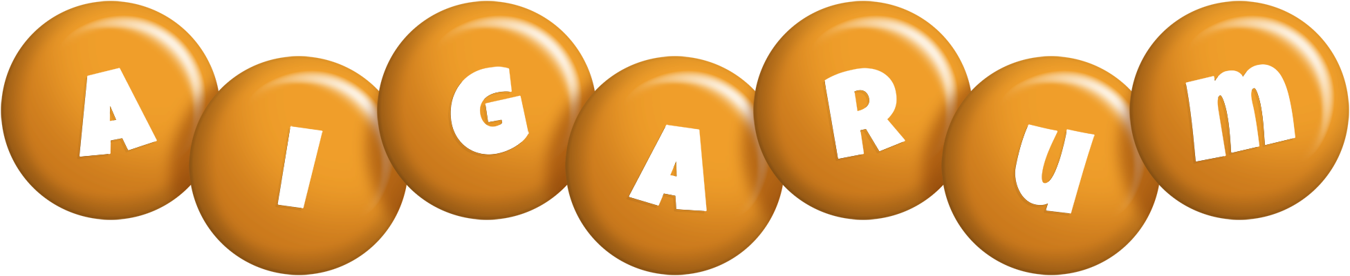 Aigarum candy-orange logo