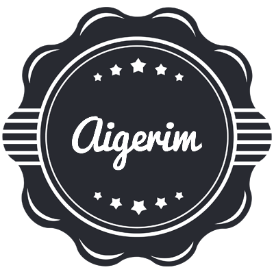 Aigerim badge logo