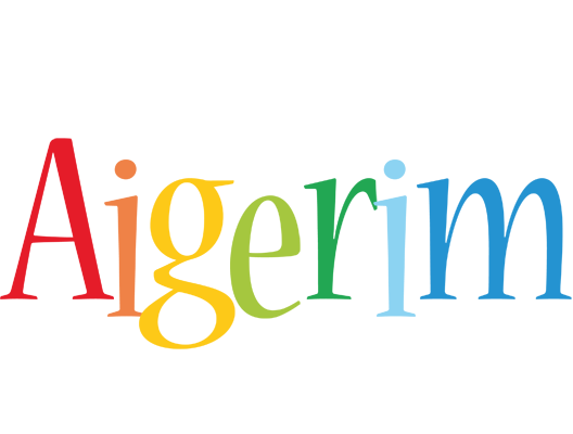 Aigerim birthday logo