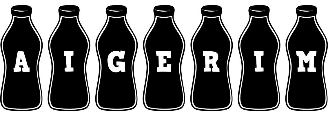 Aigerim bottle logo