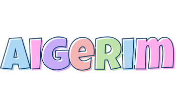 Aigerim pastel logo