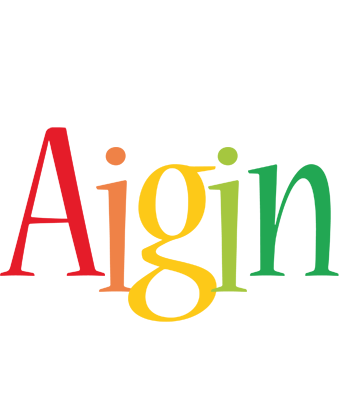 Aigin birthday logo
