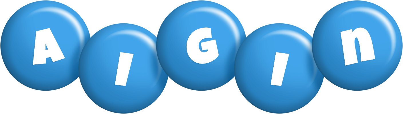 Aigin candy-blue logo
