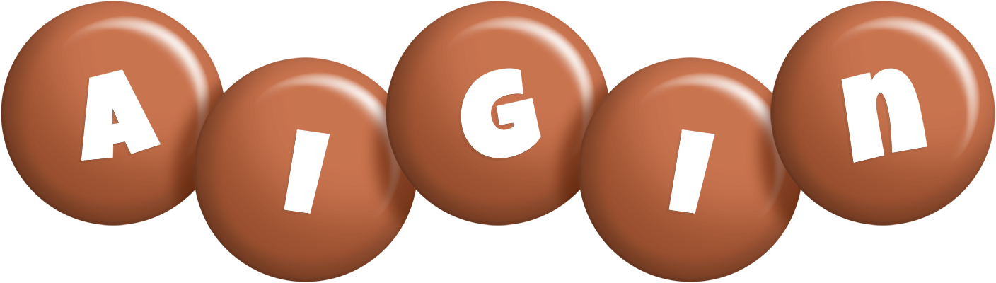 Aigin candy-brown logo