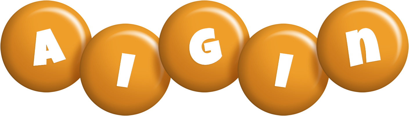 Aigin candy-orange logo