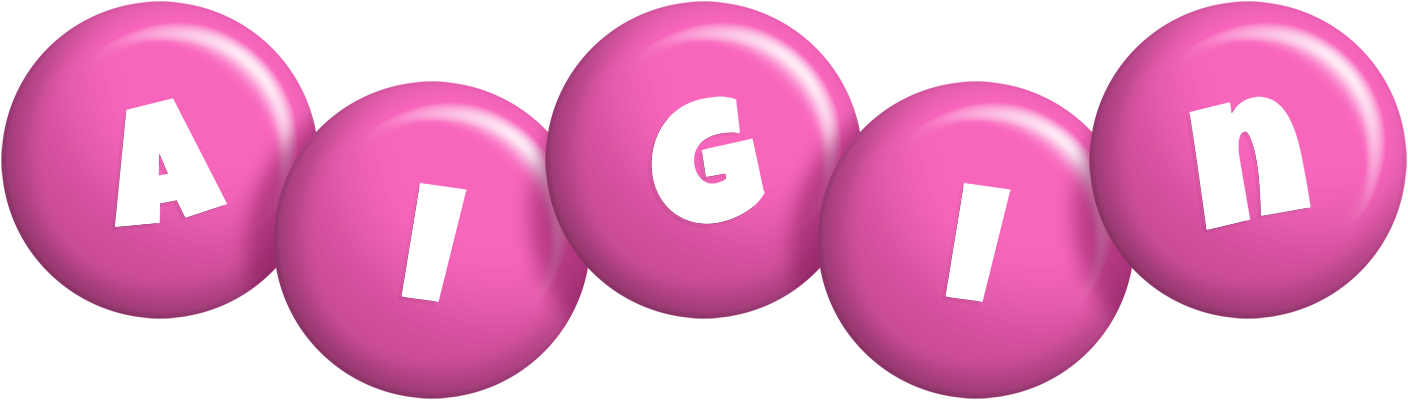 Aigin candy-pink logo