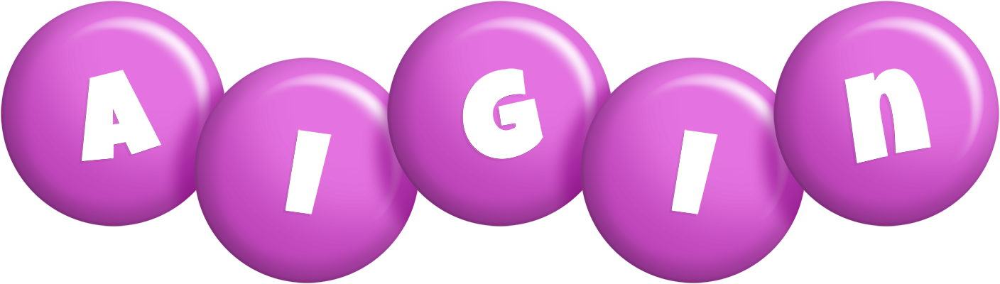 Aigin candy-purple logo