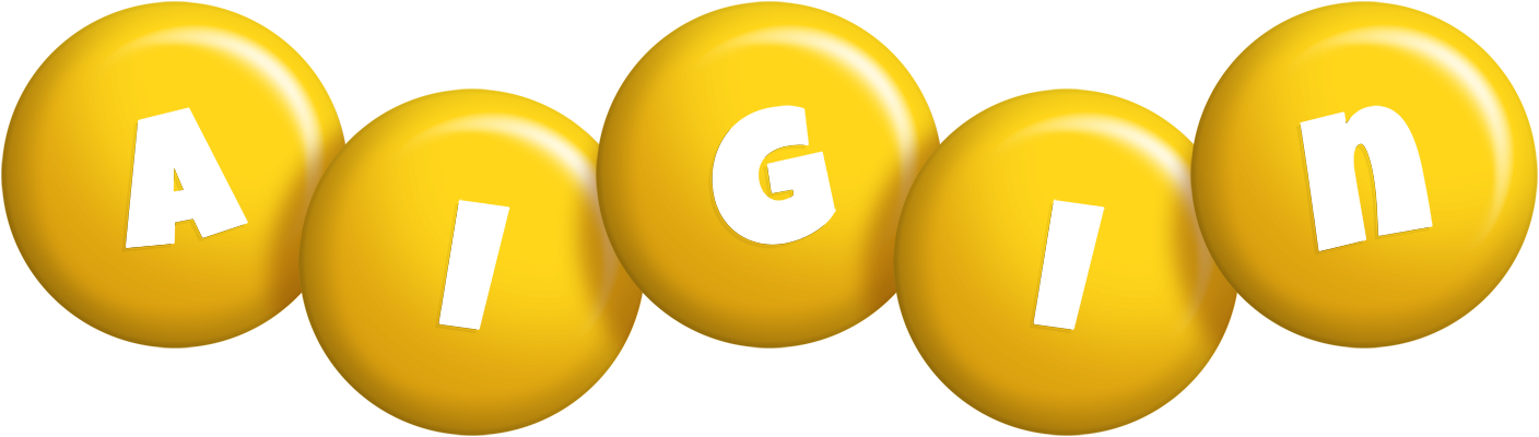 Aigin candy-yellow logo