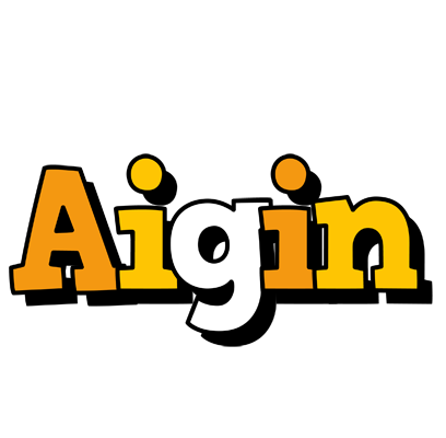 Aigin cartoon logo