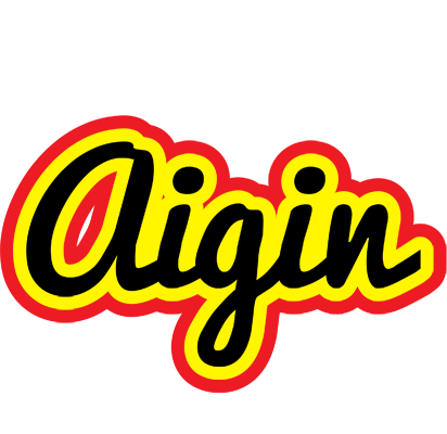 Aigin flaming logo