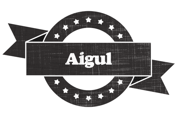 Aigul grunge logo