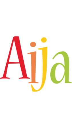 Aija birthday logo