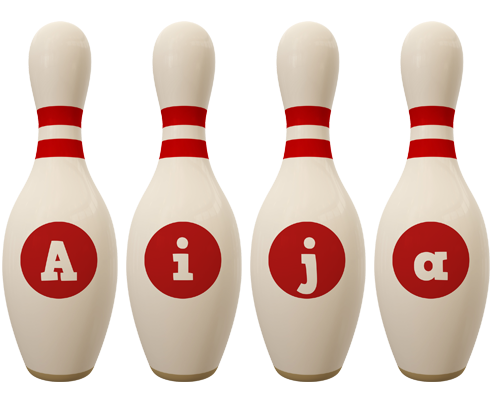 Aija bowling-pin logo