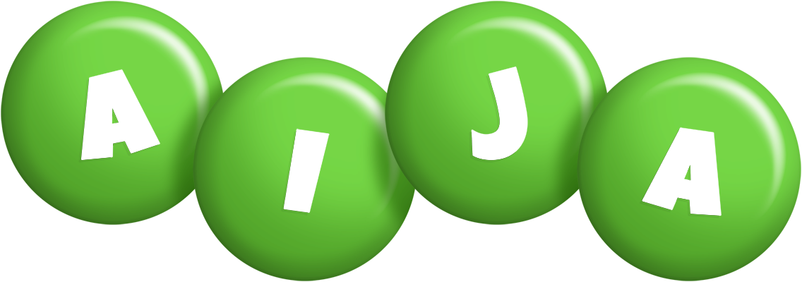 Aija candy-green logo